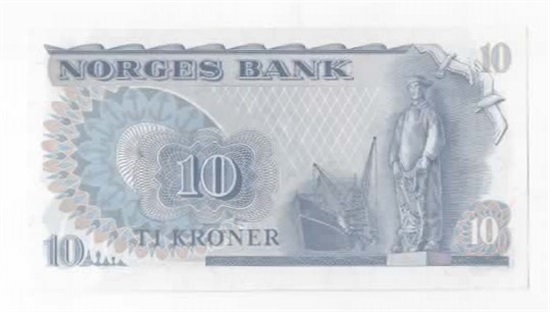 Norge 10 kroner 1981 HF kv. 0
