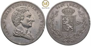 Speciedaler 1844 Carl XIV Johan . Kv.0/01