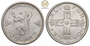 25 øre 1919 Haakon VII. Kv.0