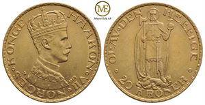 20 kroner 1910 Haakon VII. Kv.0/01