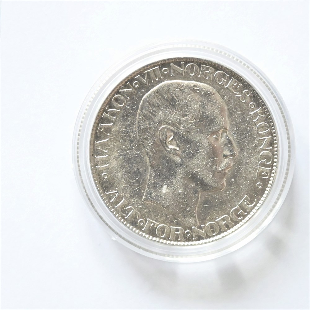 Norge 2 kroner 1908 kv. 1+/01