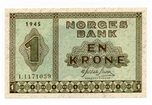 1 krone 1945 I