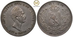 Speciedaler 1849 Oscar I. Kv.1+