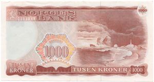 1000 kroner 1975 A.2361495. Kv.1+