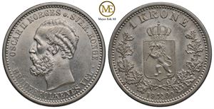 1 krone 1900 Oscar II. Kv.0