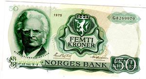 50 kroner 1975 G Kv.0