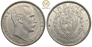 1 krone 1914 Haakon VII. Kv.0/01