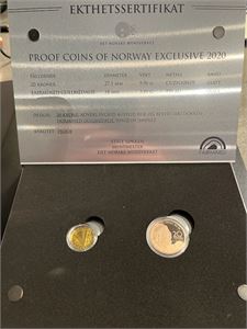 Proof Coins of Norway 2020. Proof