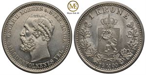 1 krone 1900 Oscar II. Kv.0