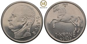 1 krone 1969 Olav V. Prakt eksemplar