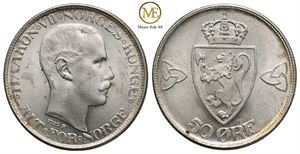 50 øre 1919 Haakon VII. Kv.0