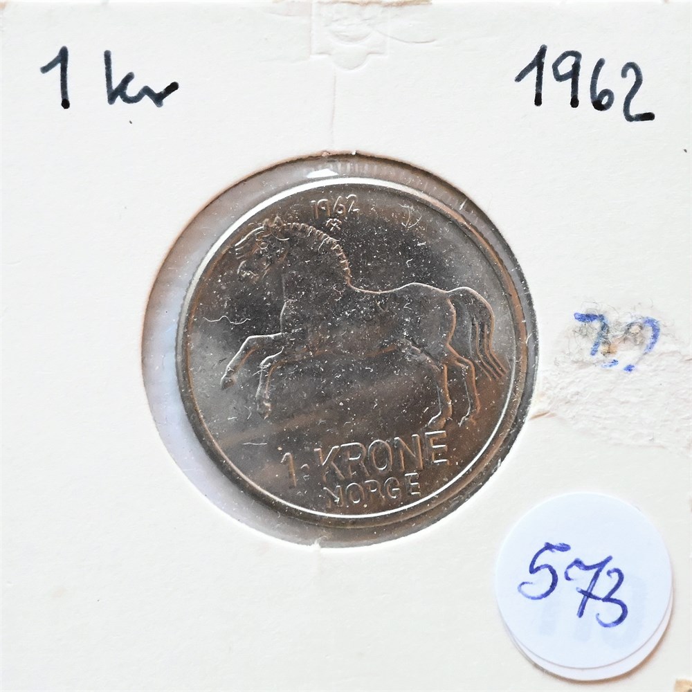 Norge 1 krone 1962 kv. 0