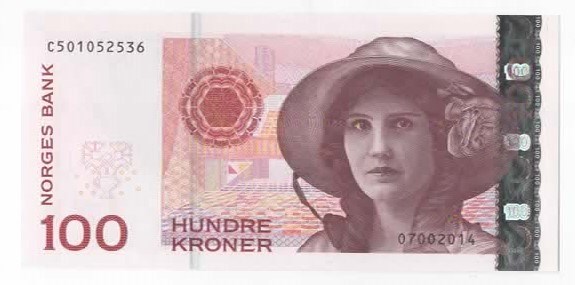 100 kroner 2014 C5 kv. 0