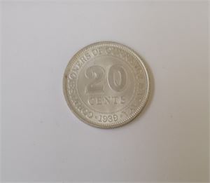 Malaya 20 cents 1939