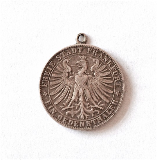 Frankfurt "Memorial thaler" 1863 kv 1/1+