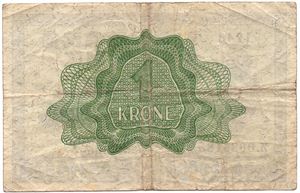 1 krone 1948 Z.0035185 erstatningsseddel. Kv.1-