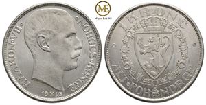 1 krone 1916 Haakon VII. Kv.0