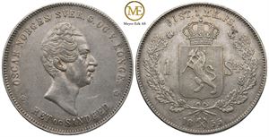 Speciedaler 1855 Oscar I. Kv.1+/01