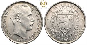 1 krone 1914 Haakon VII. Kv.0/01