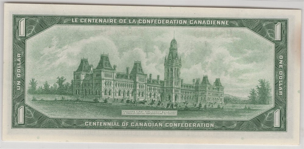 1 dollar 1967 Canada. 66 EPQ. Kv.0