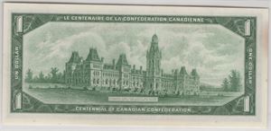 1 dollar 1967 Canada. 66 EPQ. Kv.0