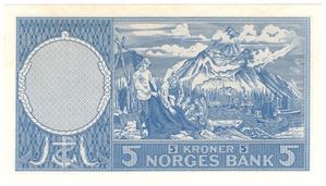 5 kroner 1957 D.9198587. Kv.0