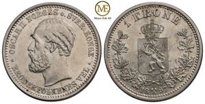 1 krone 1897 Oscar II. Kv.0/01