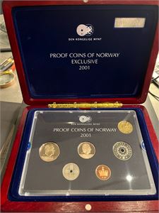 Proof Coins of Norway 2001. Proof