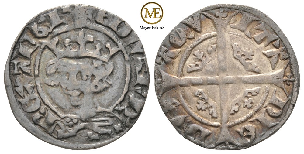 Penny Edward III. Hertug av Aquaitaine (1335-1344). Kv.1+