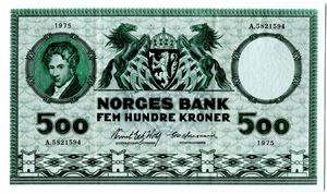 500 kroner 1975 A Kv.1+