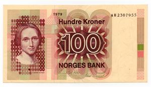 100 kroner 1979 AH ex. RMF 3.11.20