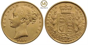 Sovereign 1869 Victoria. Kv.1+/01