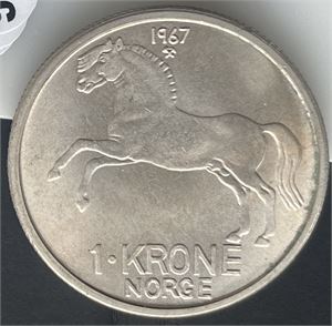 1 krone 1967 Kv.0