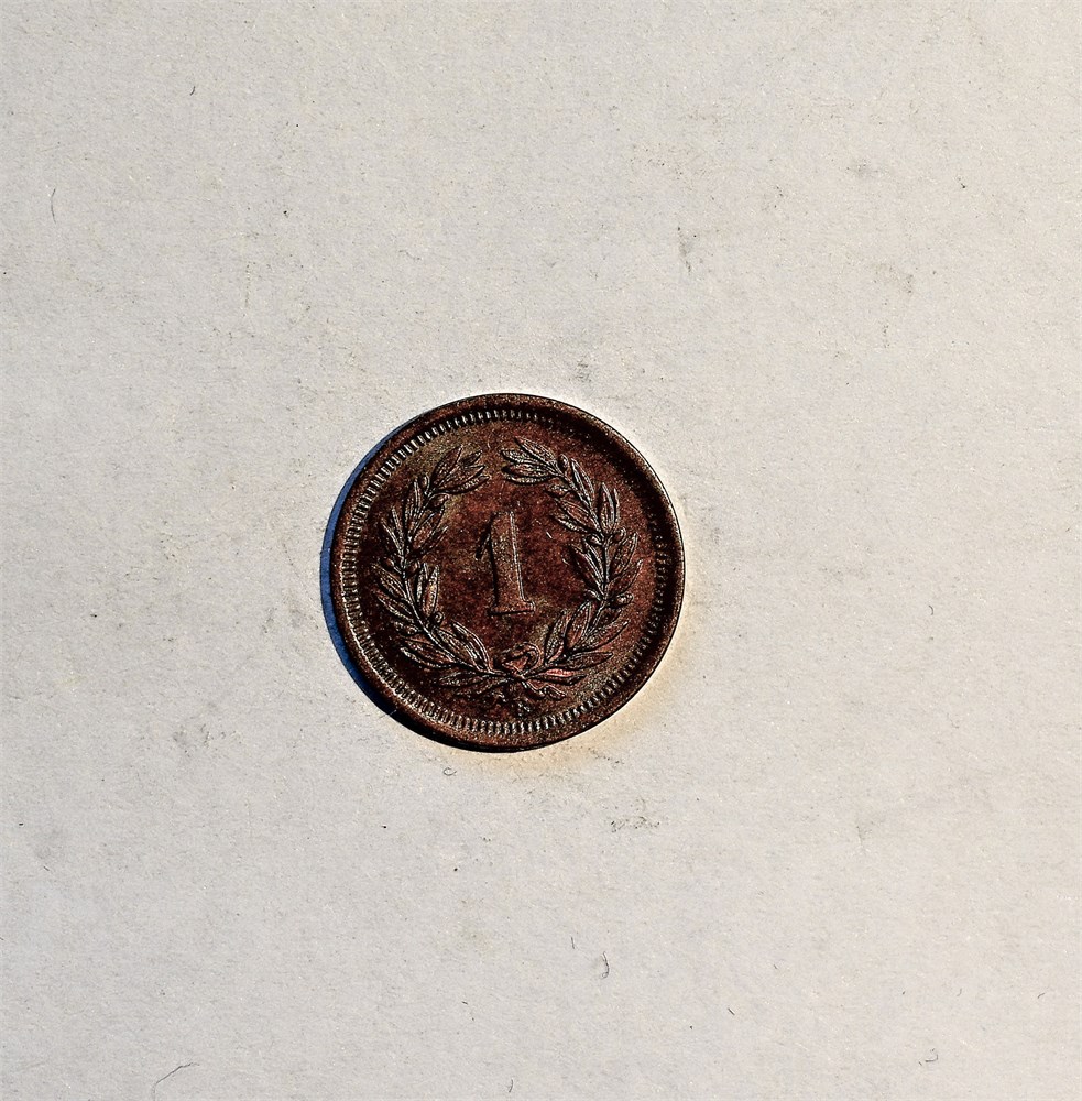 Sveits 1 rappen 1894 kv. 0