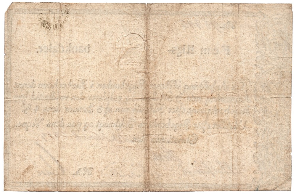 5 Rigsbankdaler Christiania 20. November 1813. Kv.1