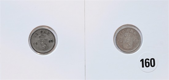 Norge 10 øre 1901 og 1903 kv. 1