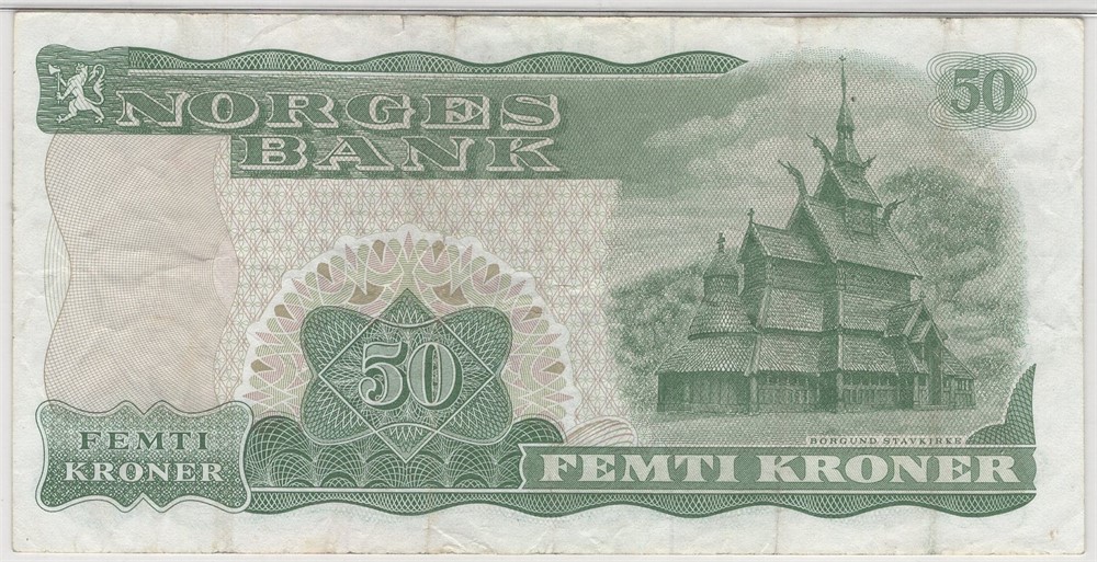 50 kroner 1983 Z.0566713 erstatningsseddel. Kv.1/1-