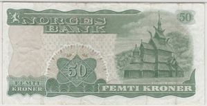 50 kroner 1983 Z.0566713 erstatningsseddel. Kv.1/1-
