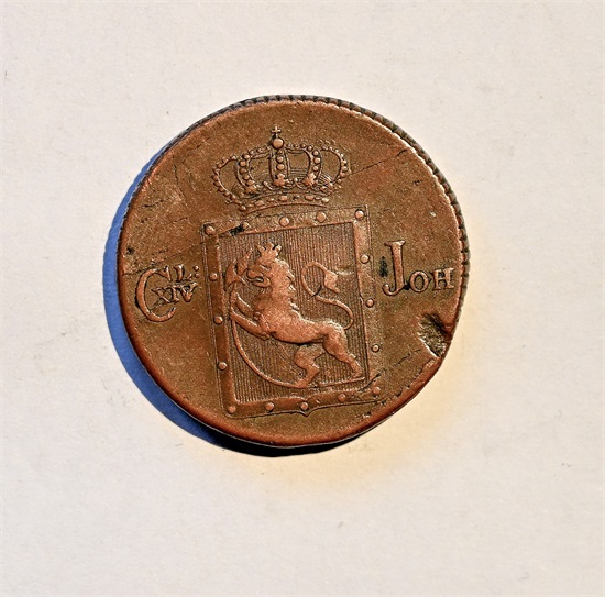 Norge 2 skilling 1822 kv. 1+