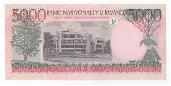 Rwanda 5000 francs 1998 kv. 0