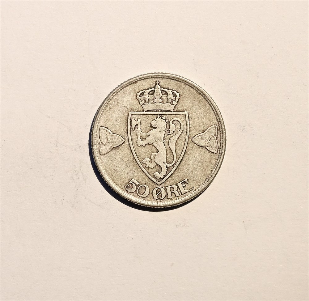 Norge 50 øre 1912 kv. 1