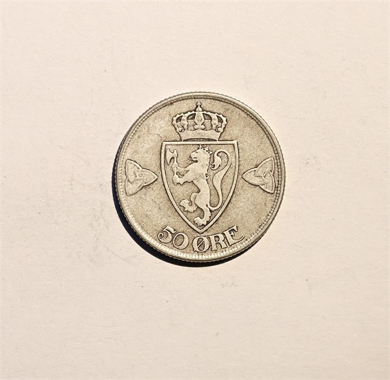 Norge 50 øre 1912 kv. 1