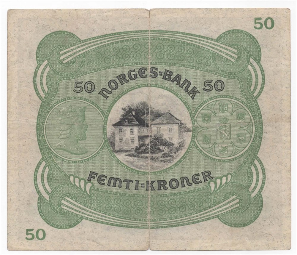 Norge 50 kroner 1931 B kv. 1/1-