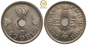 50 øre 1926 Haakon VII. Kv.0