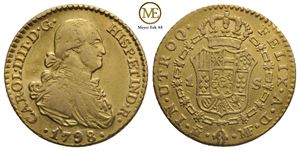 1 Escudos 1798 MF. Charles IV. Kv.1/1+