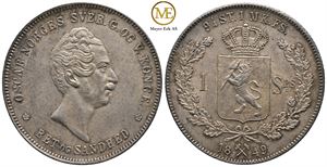 Speciedaler 1849 Oscar I. Kv.01