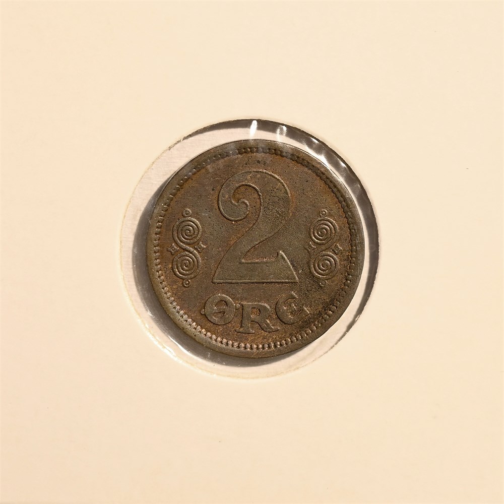 Danmark 2 øre 1917 kv. 0/01