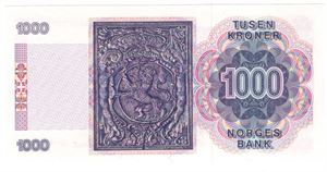 1000 kroner 1990 6 Utg. Kv.0
