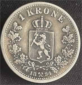 1 krone 1894 Kv.1