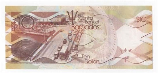 Barbados 10 dollars 2017 kv. 0